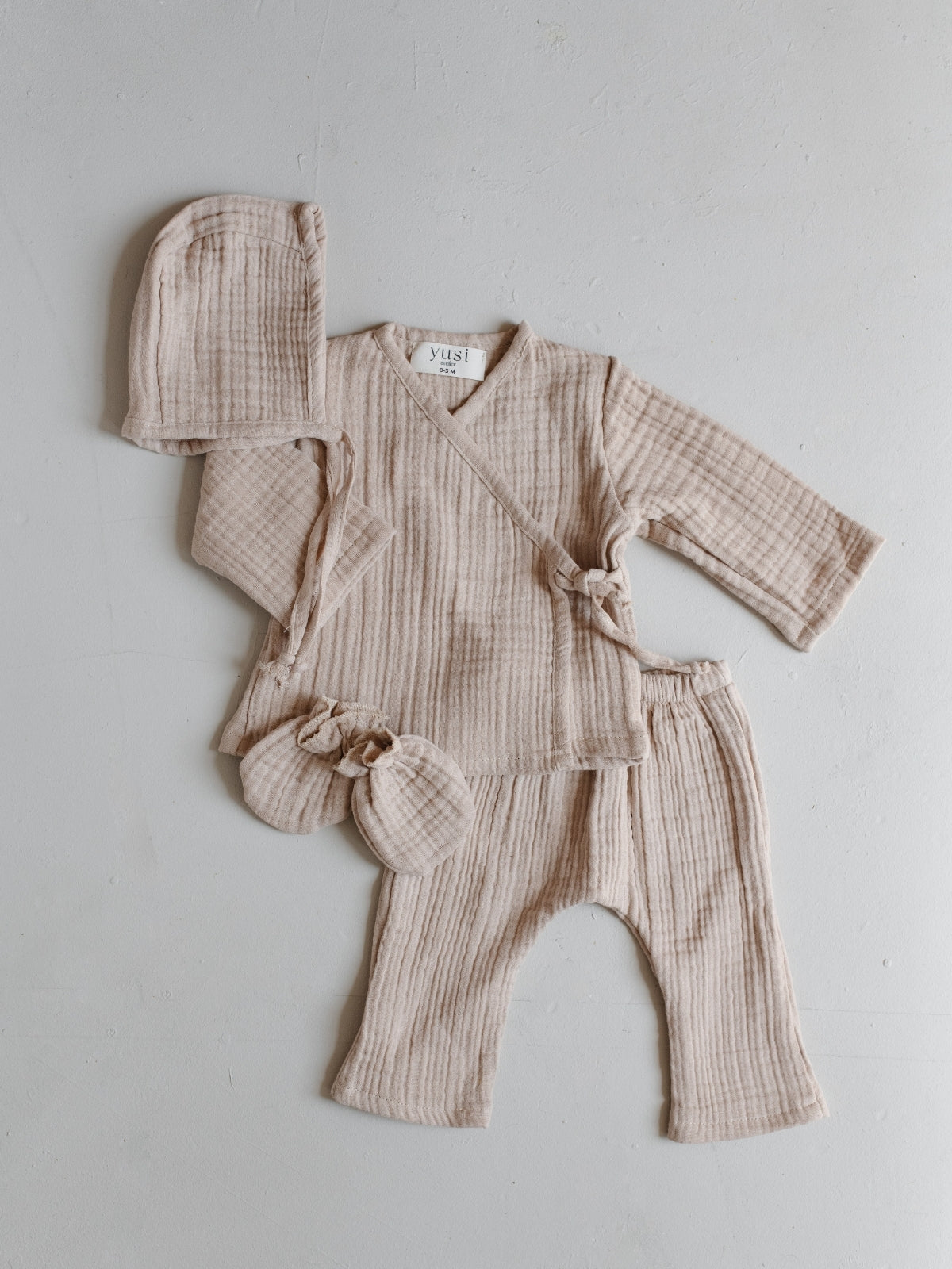 Muslin Newborn Kimono Set
