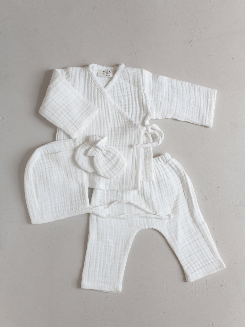 Muslin Newborn Kimono Set