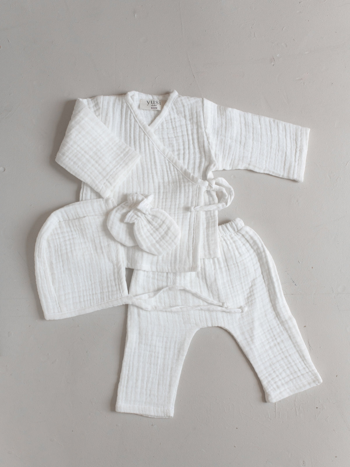 Muslin Newborn Kimono Set
