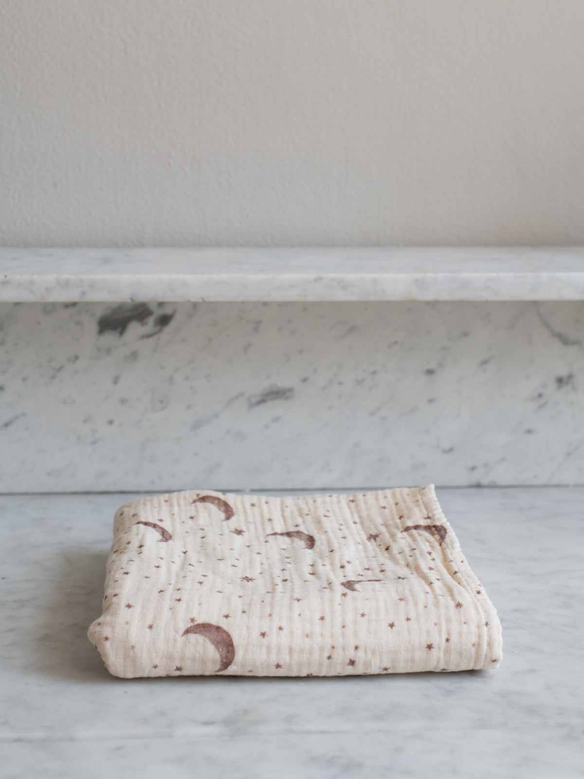 4-Layer Organic Muslin Swaddle Moon and Stars