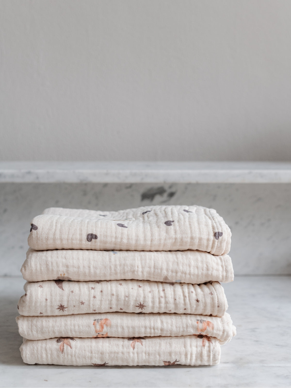 4-Layer Organic Muslin Swaddle Little Fox