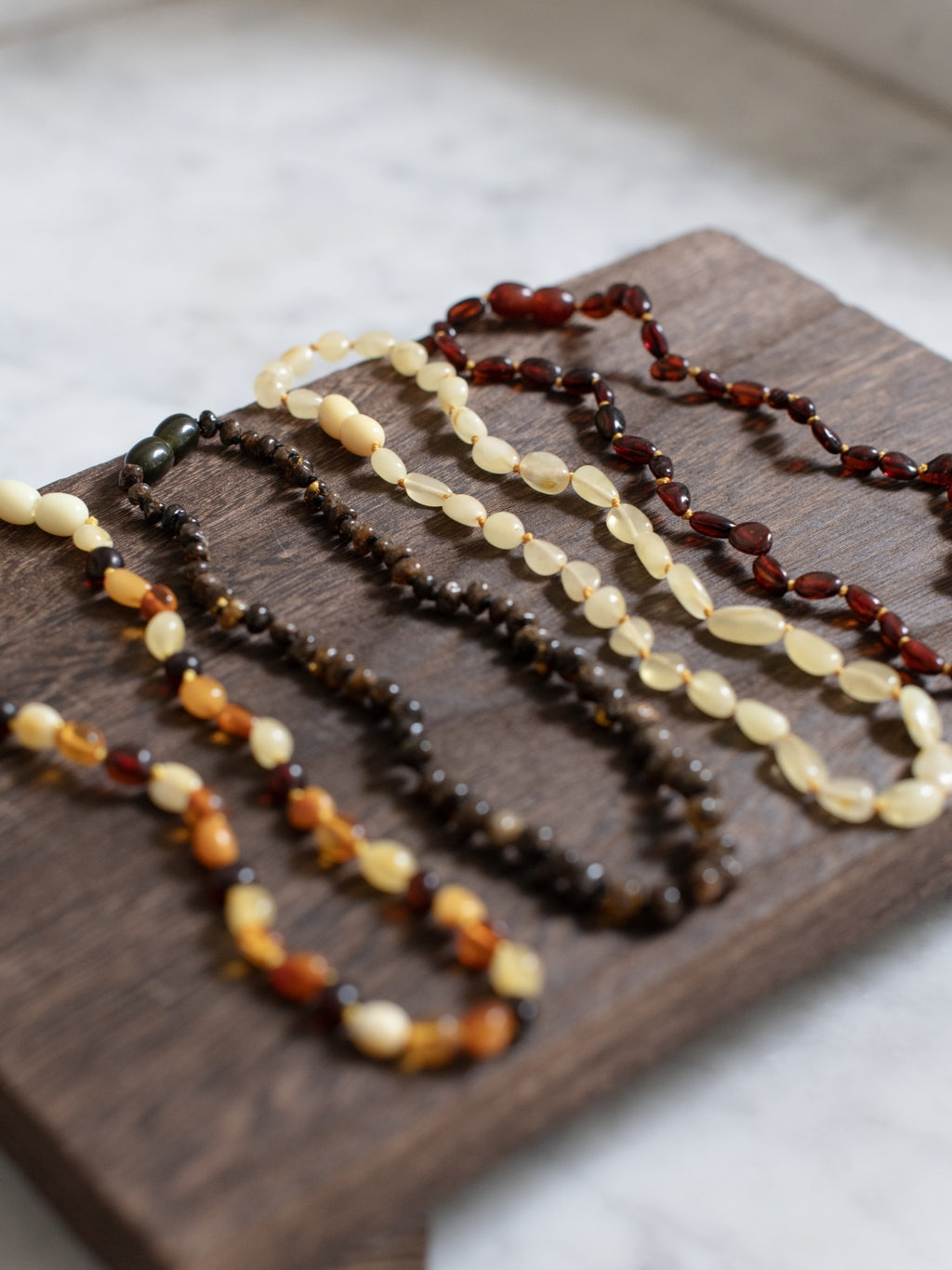 Baltic Amber Baby Necklace 32cm Multi
