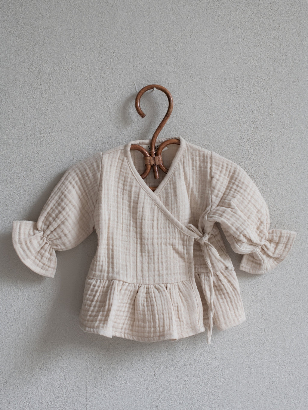 Muslin Newborn Ruffle Kimono Set