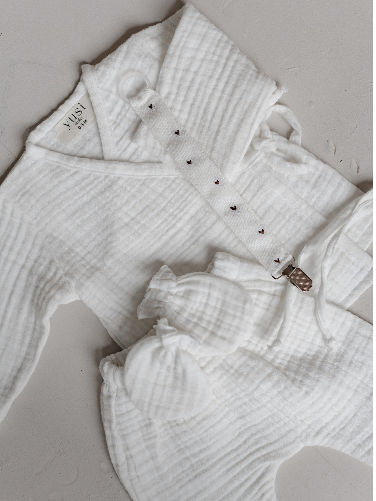 Muslin Newborn Kimono Set