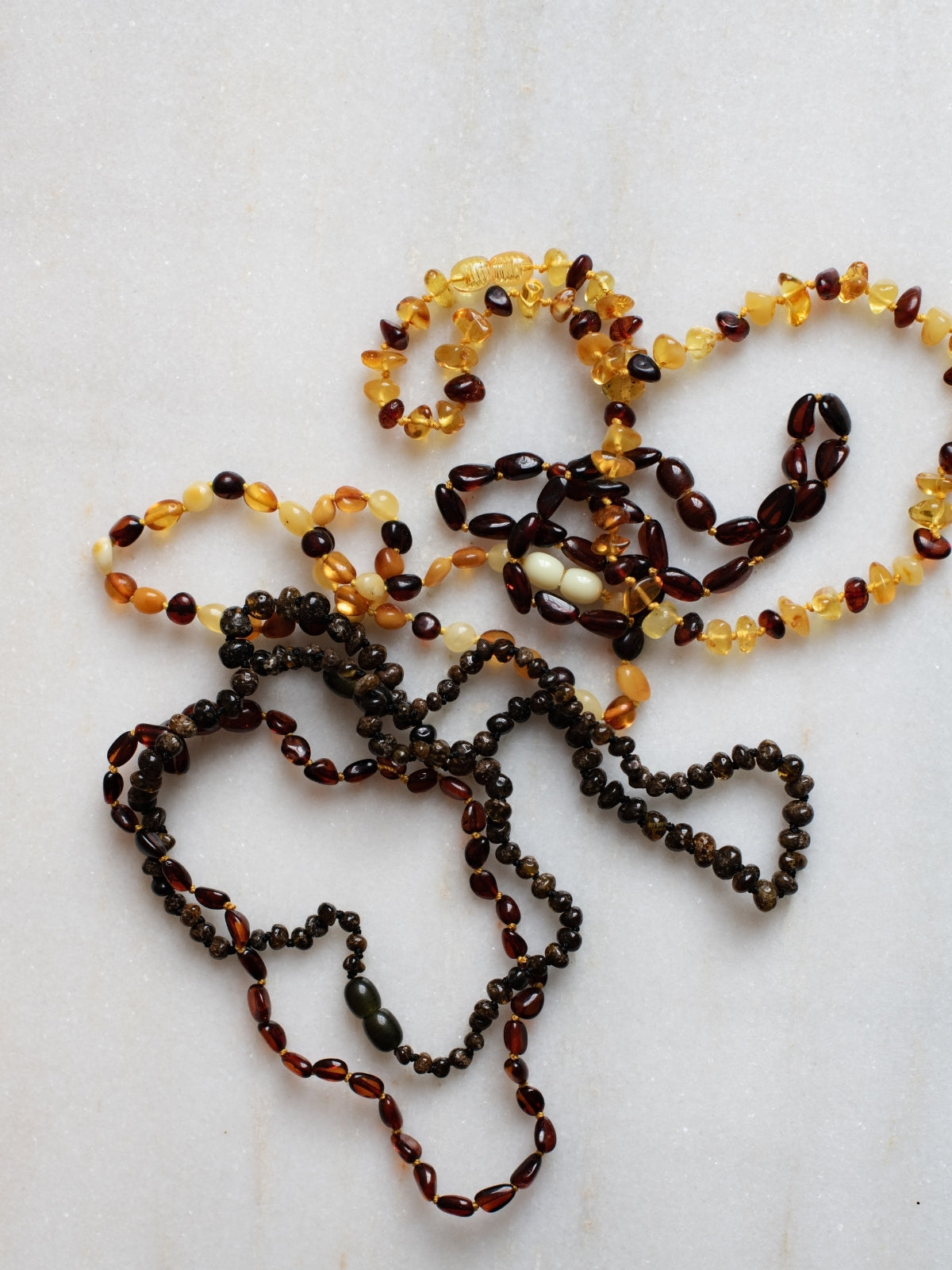 Baltic Amber Baby Necklace 32cm Raw