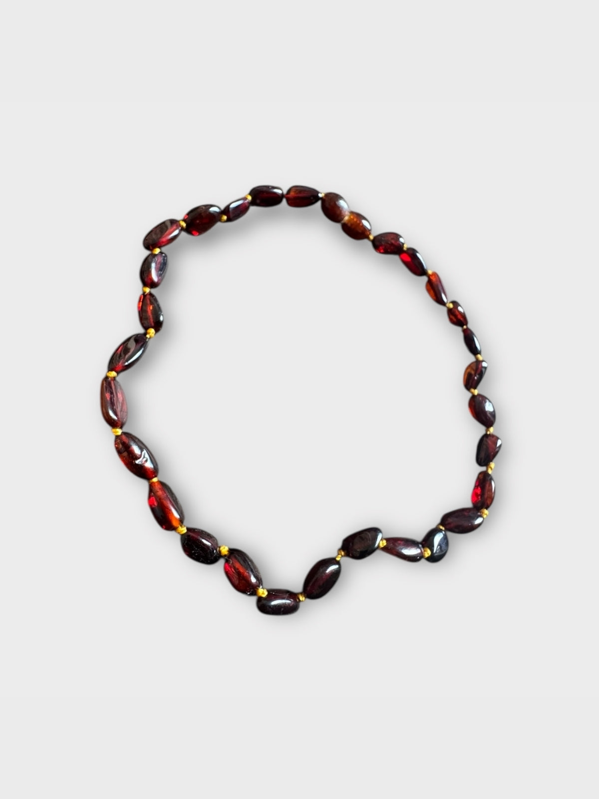 Baltic Amber Baby Necklace 32cm Brown