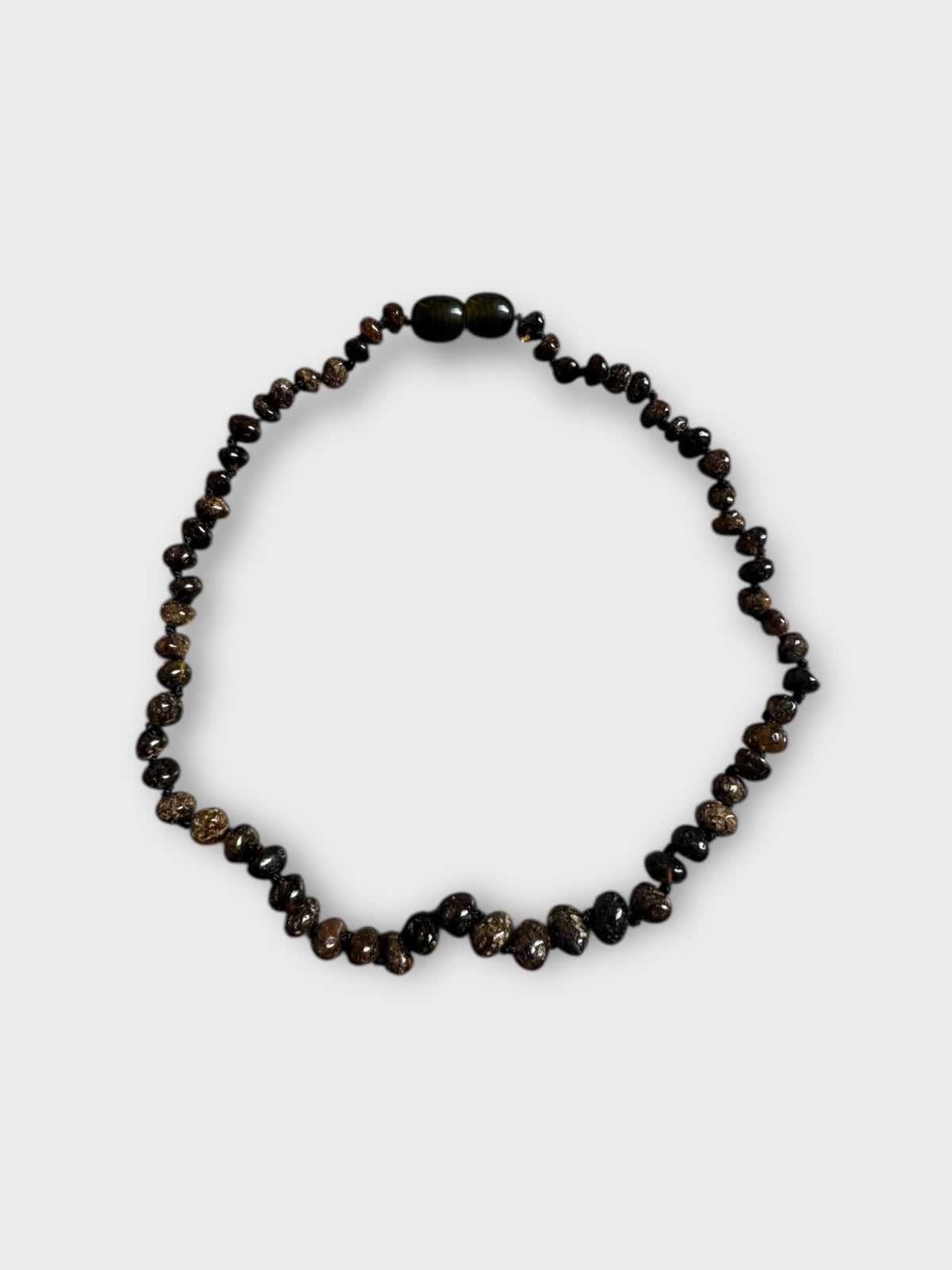Baltic Amber Baby Necklace 32cm Olive