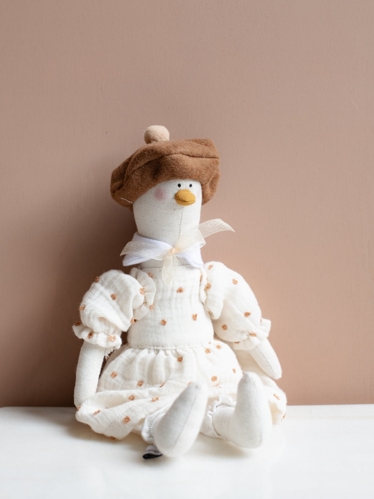 Mrs. Duck. Handmade Soft Toy (30 cm)