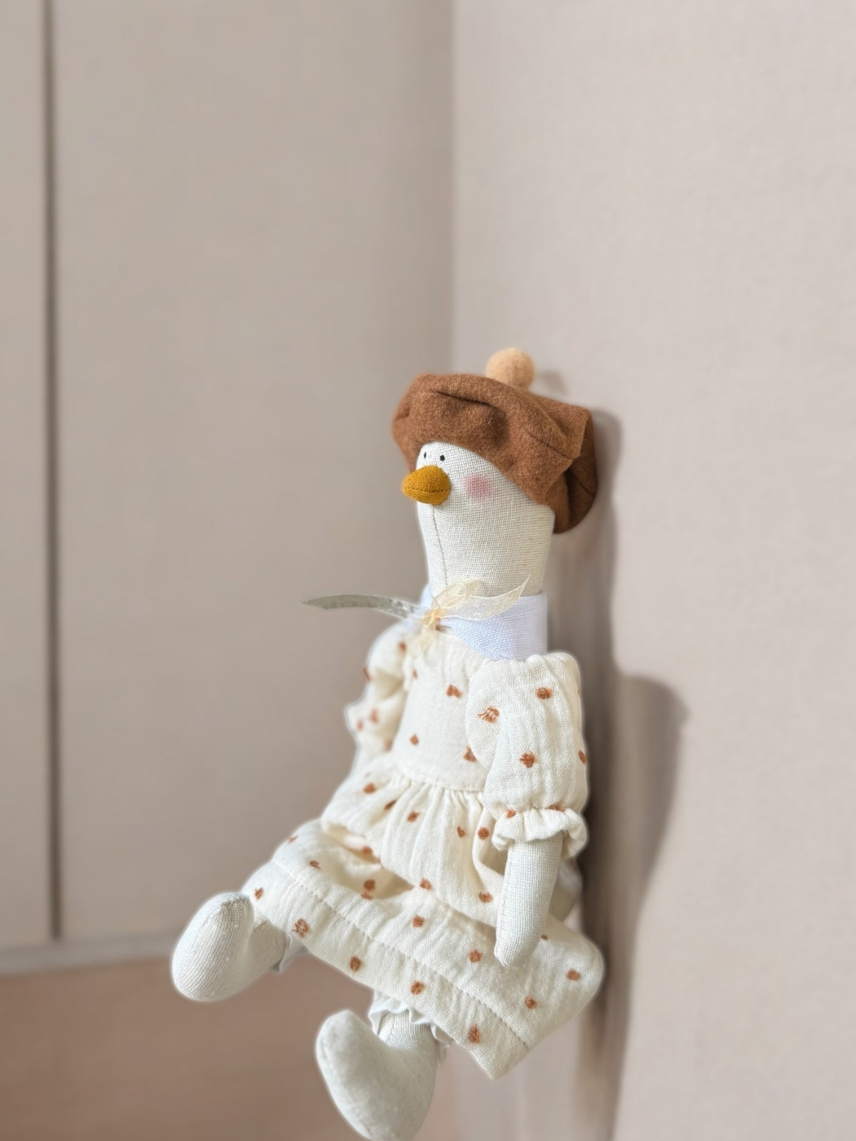 Mrs. Duck. Handmade Soft Toy (30 cm)