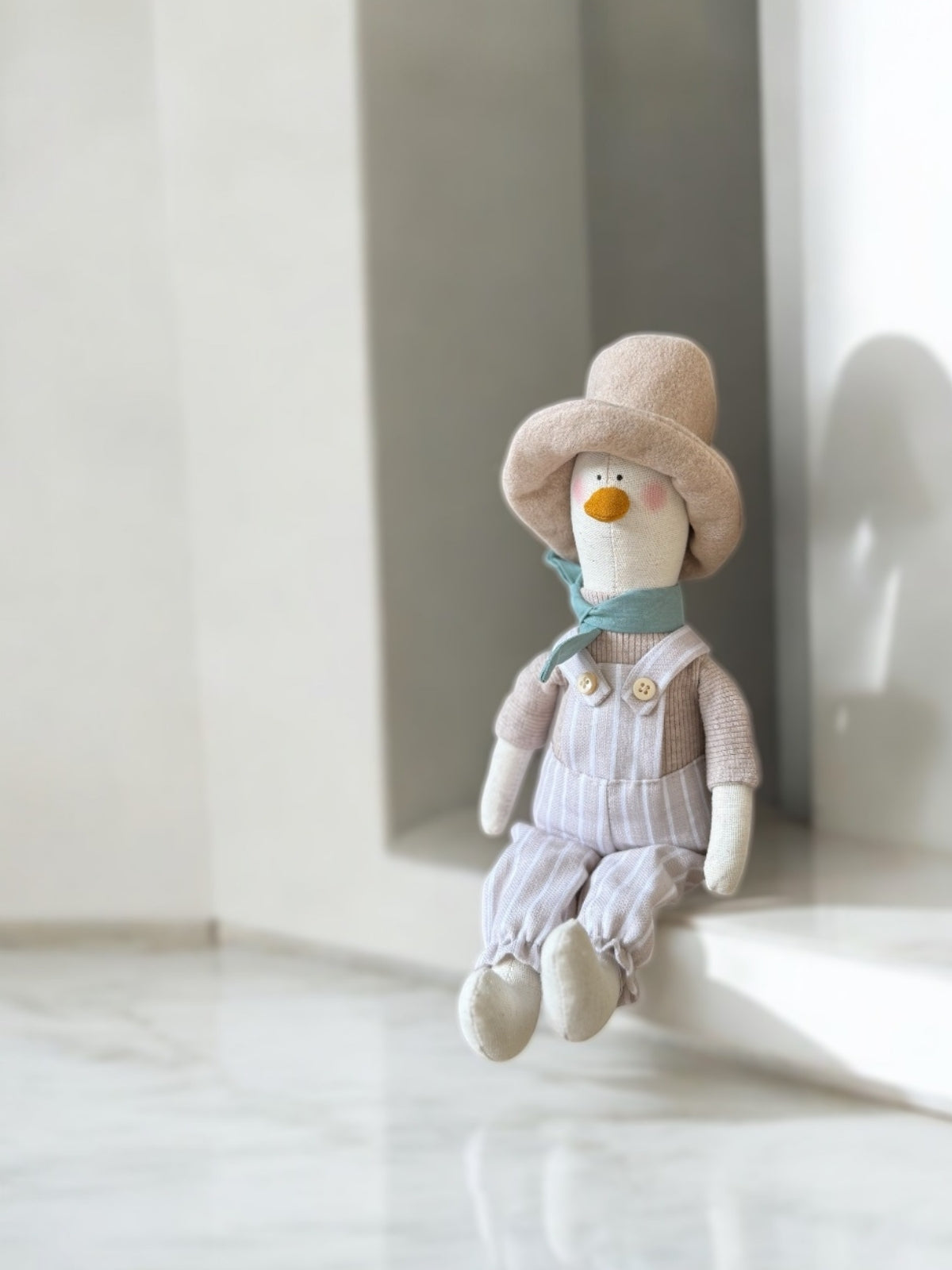 Mr. Duck. Handmade Soft Toy (30 cm)