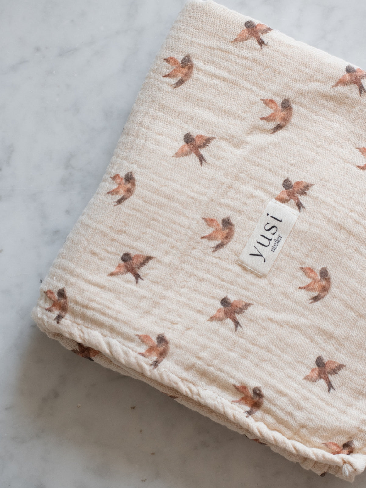 4-Layer Muslin Swaddle Tiny Birds