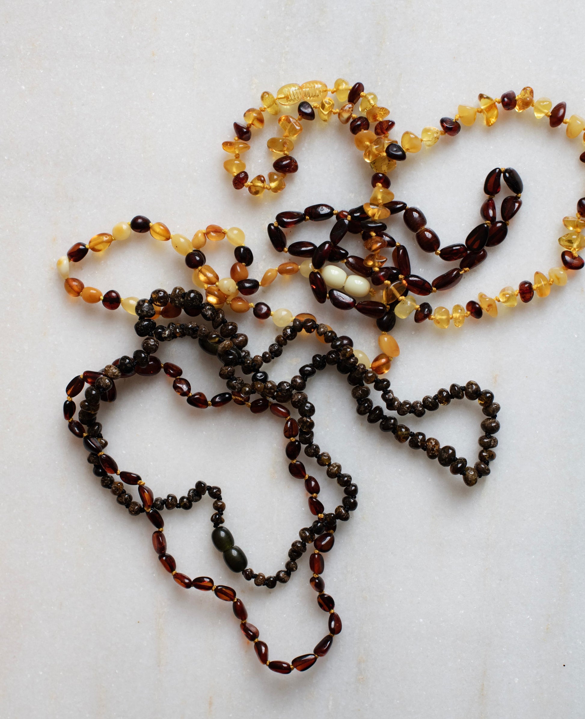 Baltic Amber Baby Necklace 32cm Multi