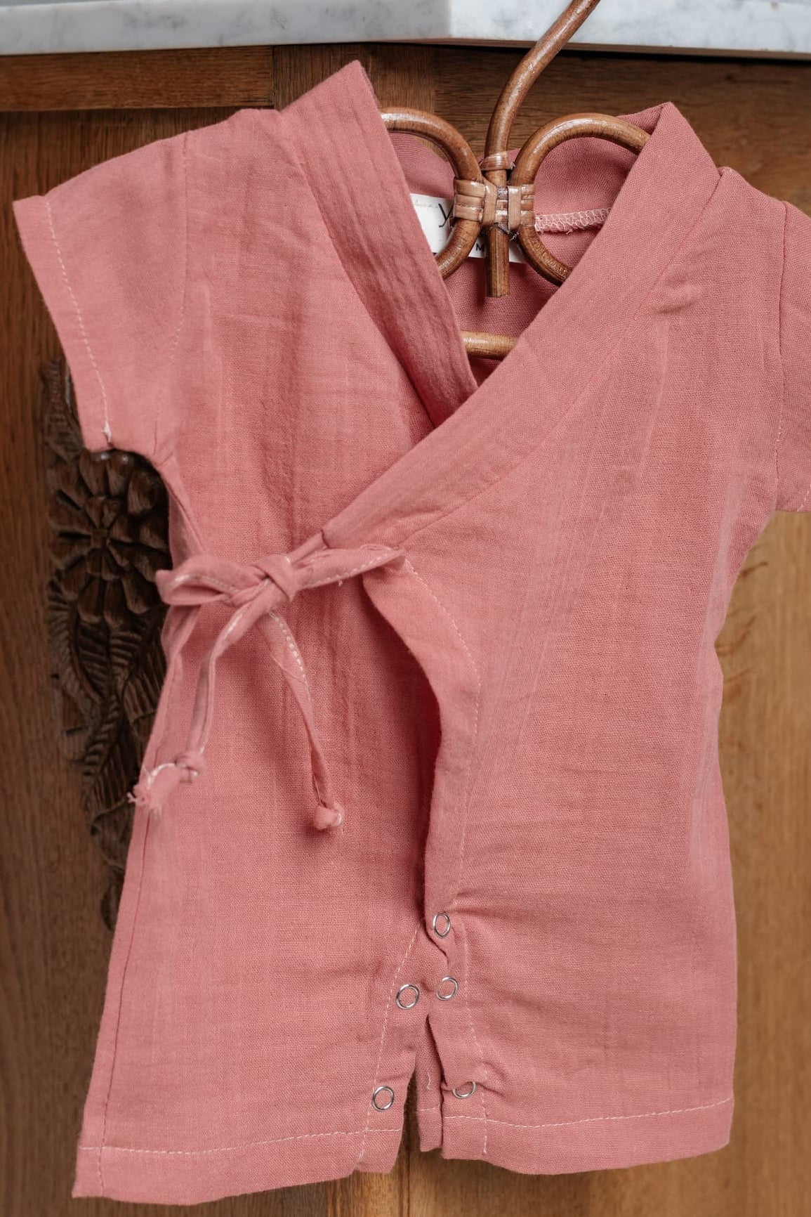 Short Sleeve Baby Kimono Bodysuit